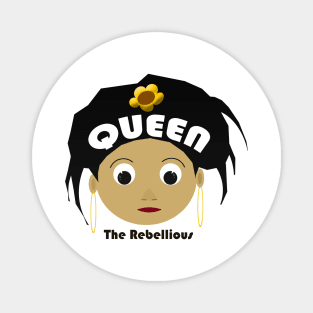 The Rebellious Queen with Beautiful Afro Hair Magnet